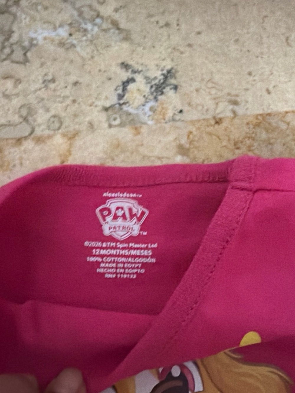 Paw Patrol Girls' Bright Pink Character Tee